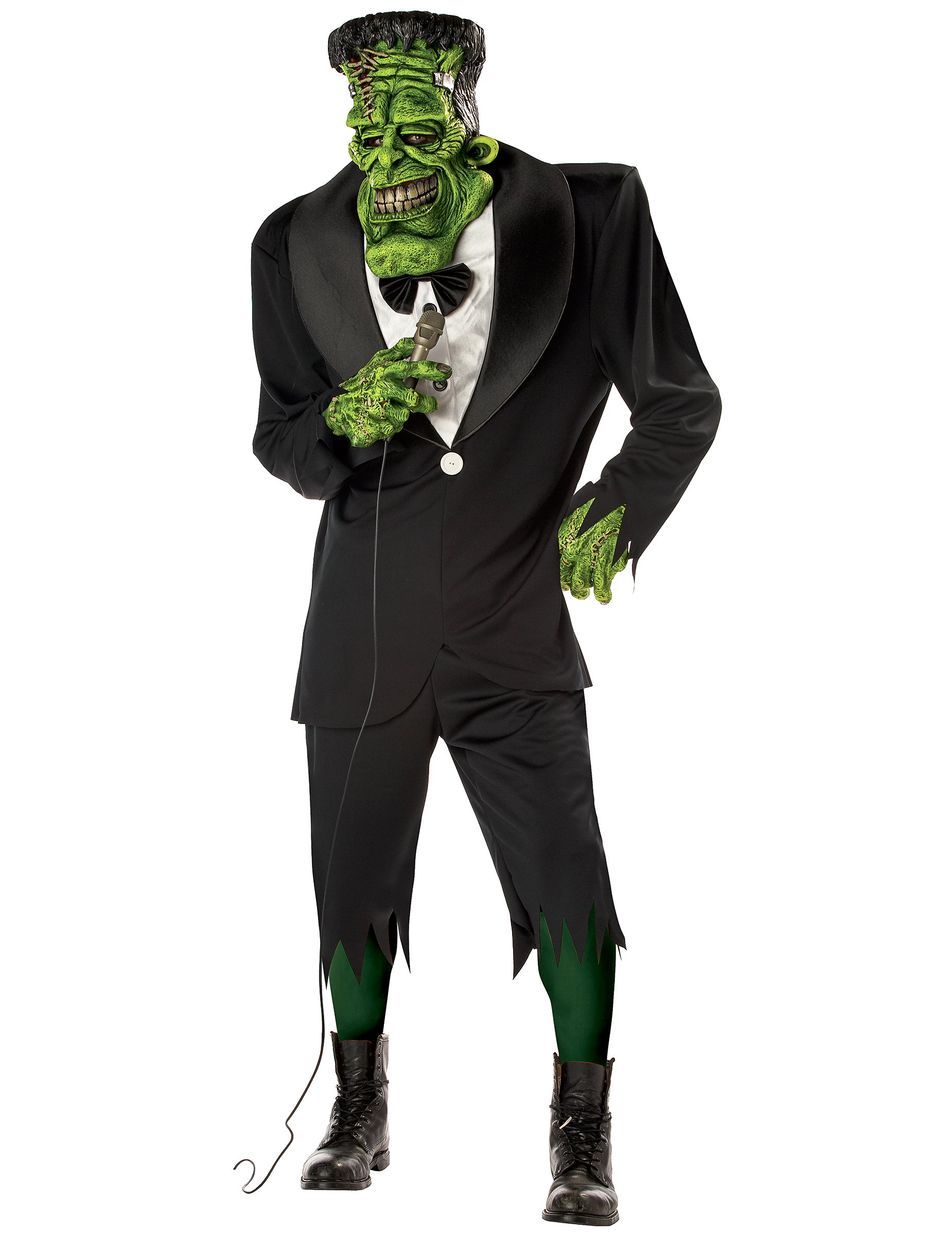 Frankenmonster Halloweenkostüm Ungeheuer schwarz-grün