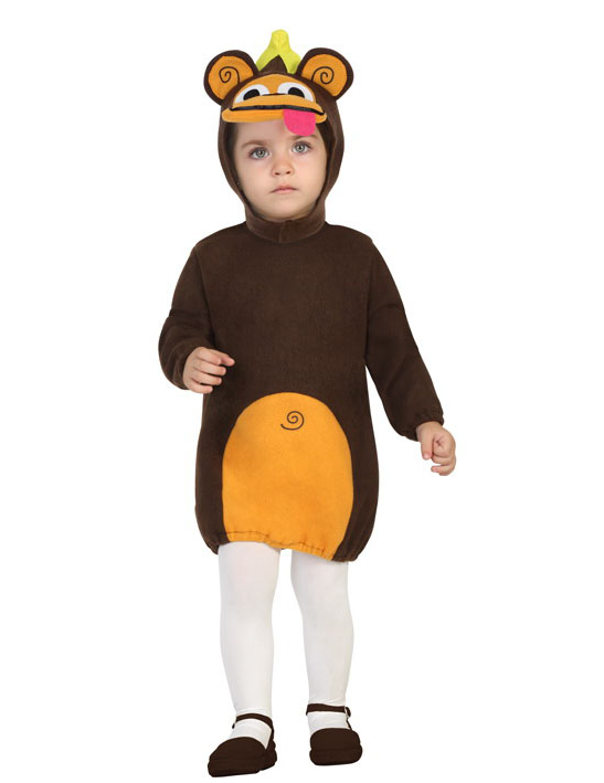 Lustiger Affe Babykostüm Tierkostüm braun