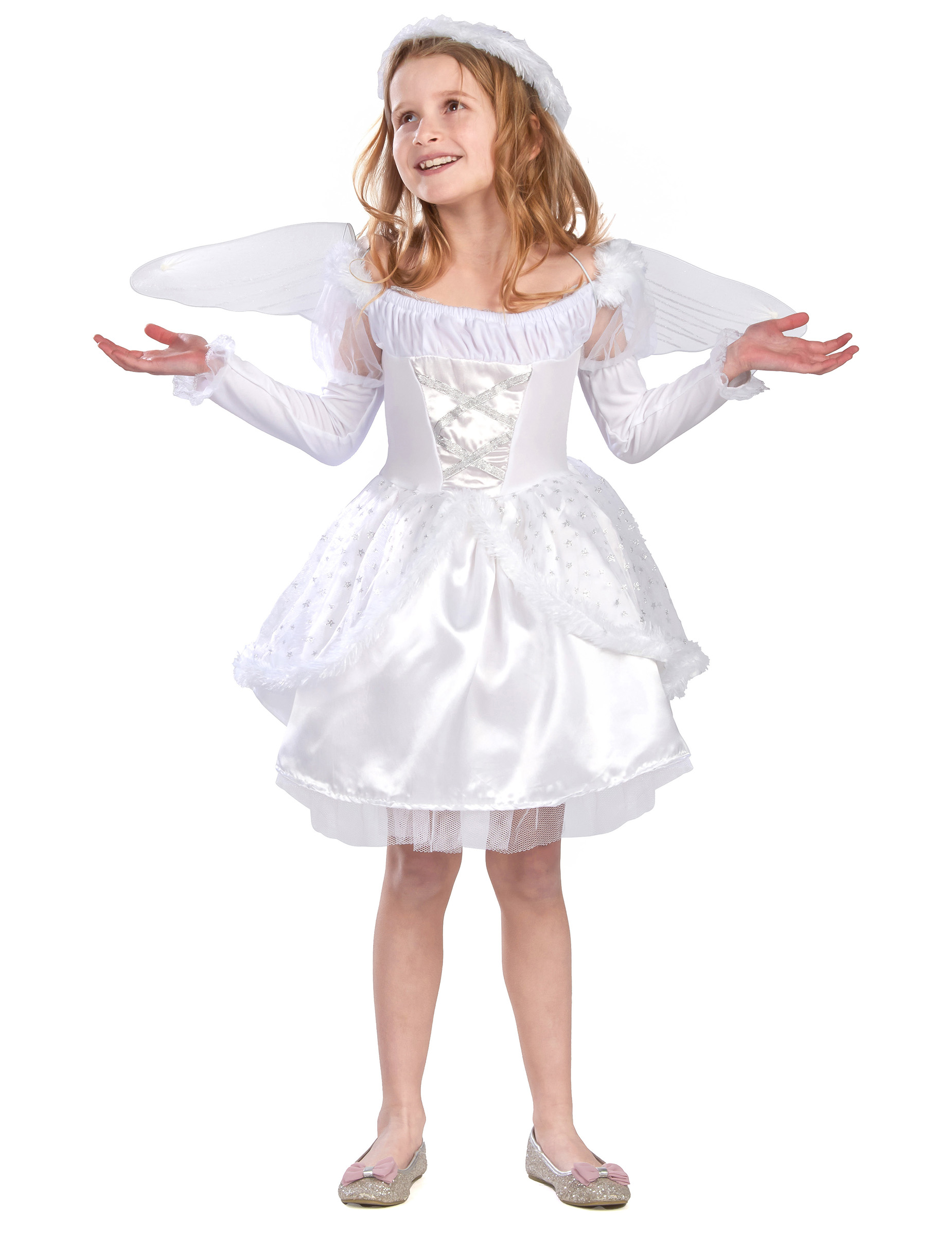 Niedliches Engel Kinderkostüm weiss