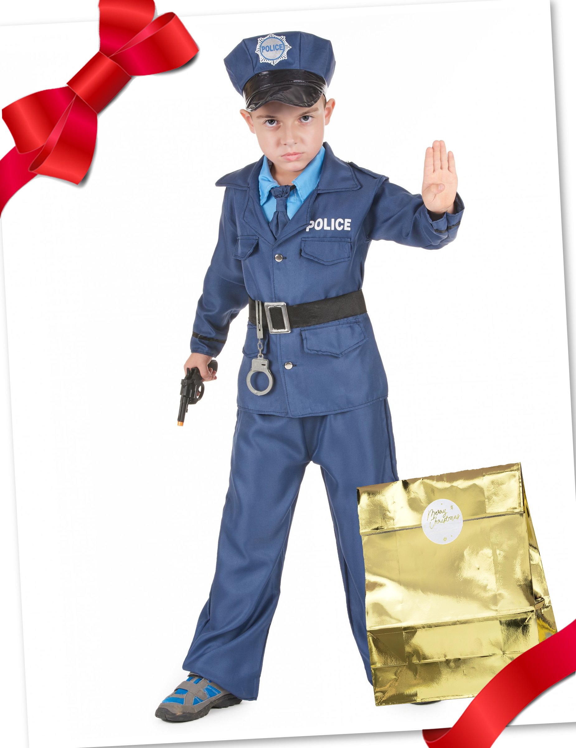 Polizei-Geschenkbox für Kinder bunt