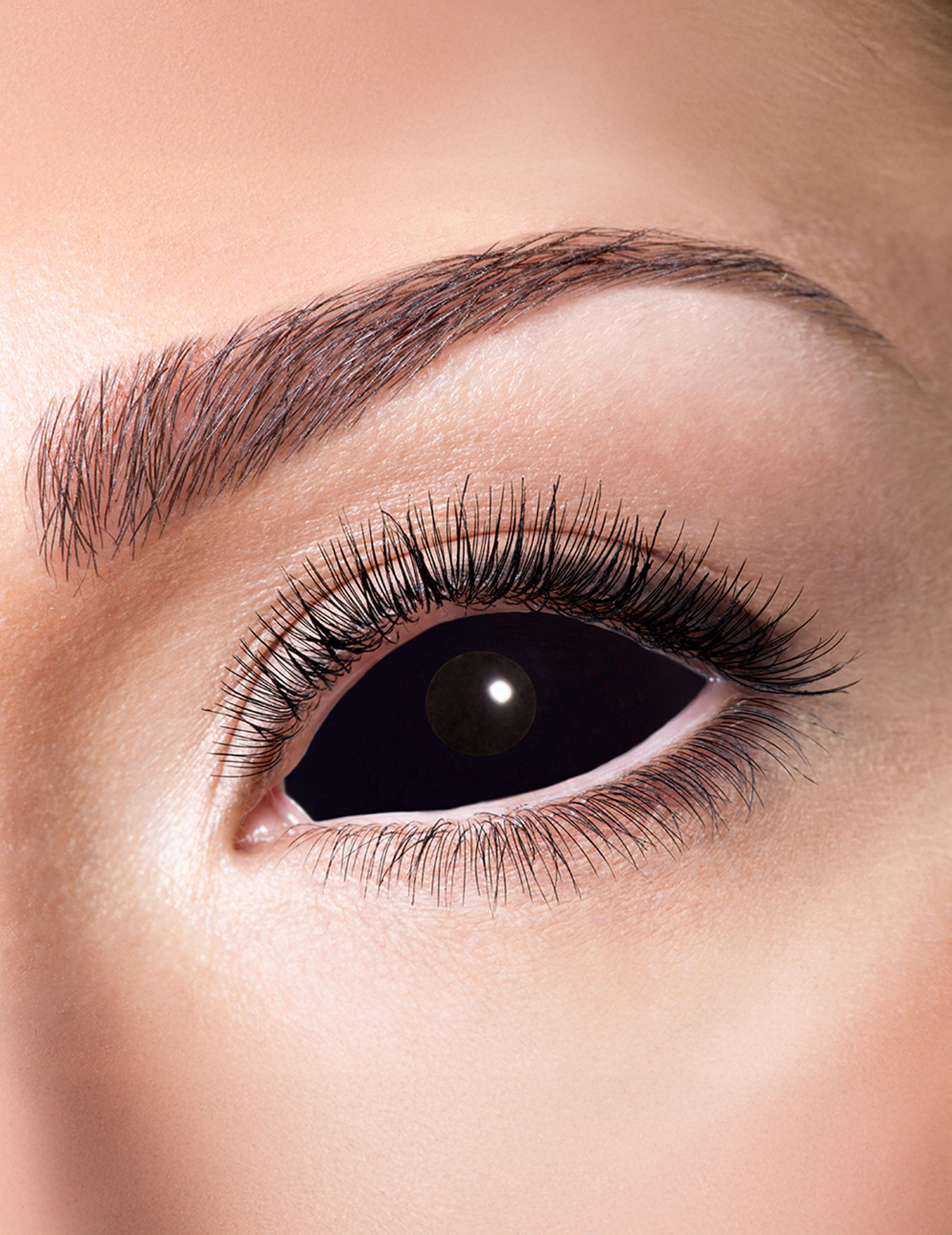 Sclera Kontaktlinsen Black Eye schwarz
