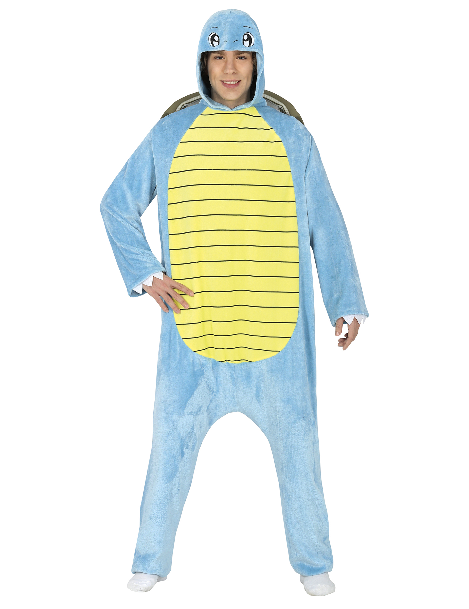 Süsses Schildkröten-Monster-Kostüm blau-gelb