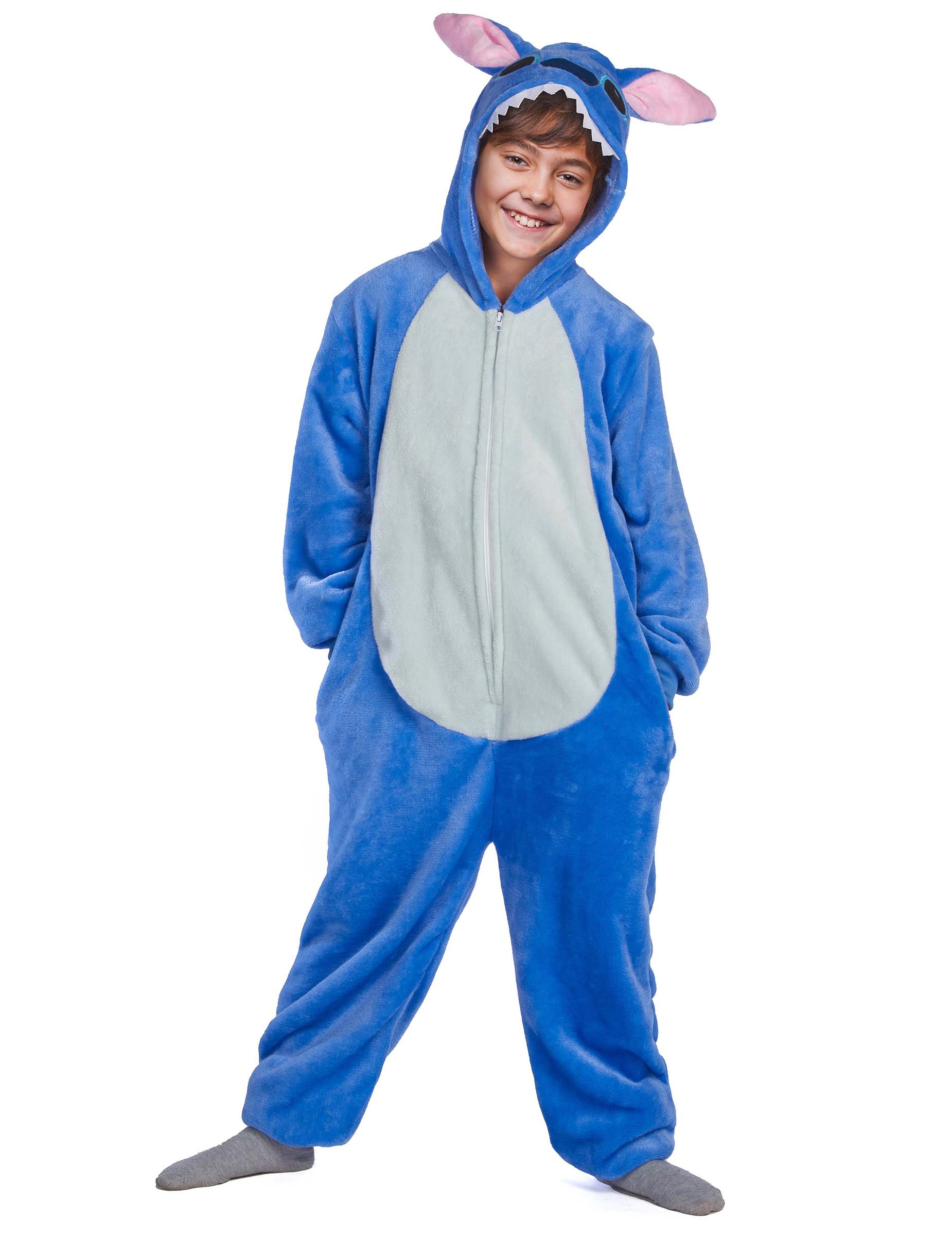 Blaues Alienkostüm für Kinder