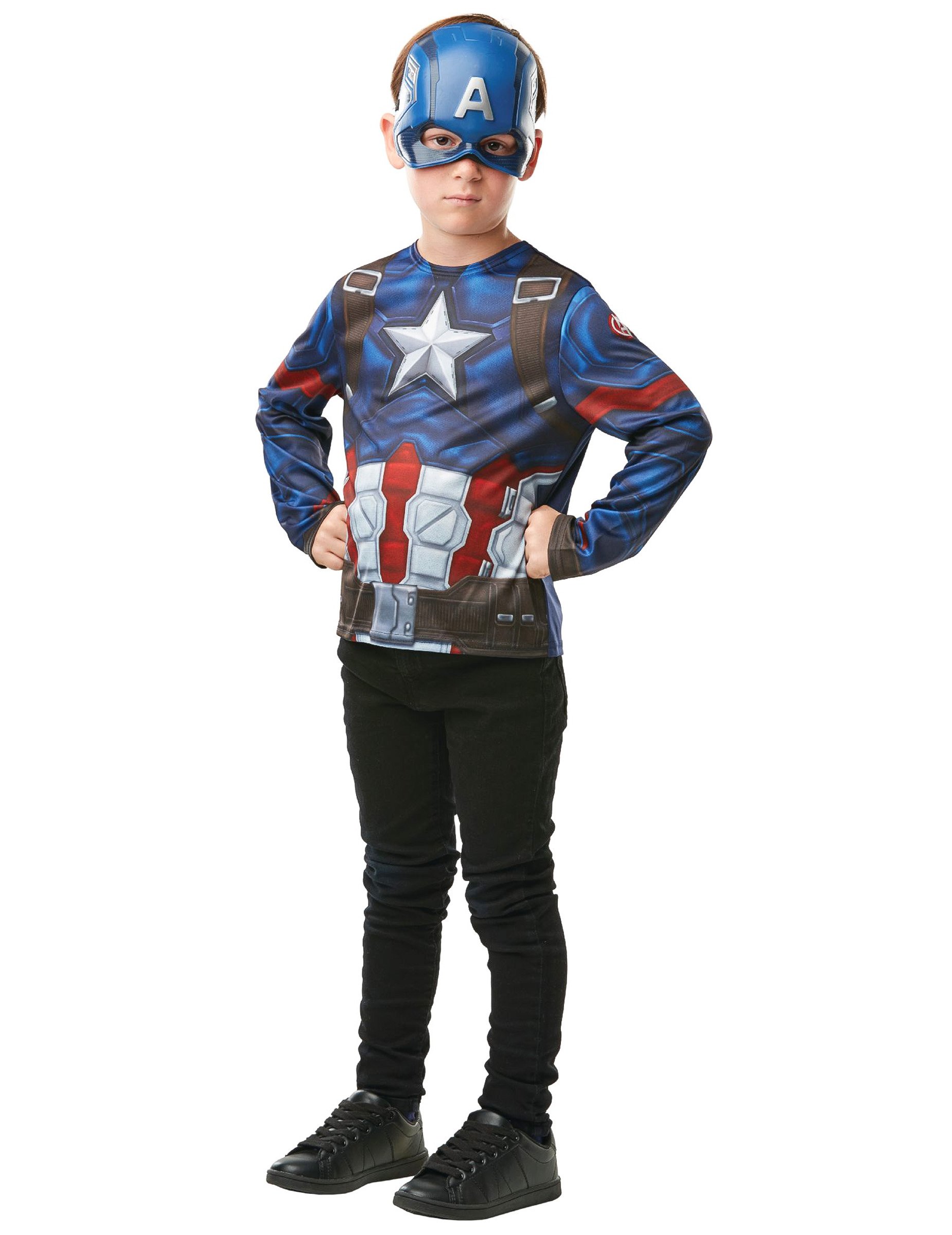 Captain America Kostümset für Kinder blau