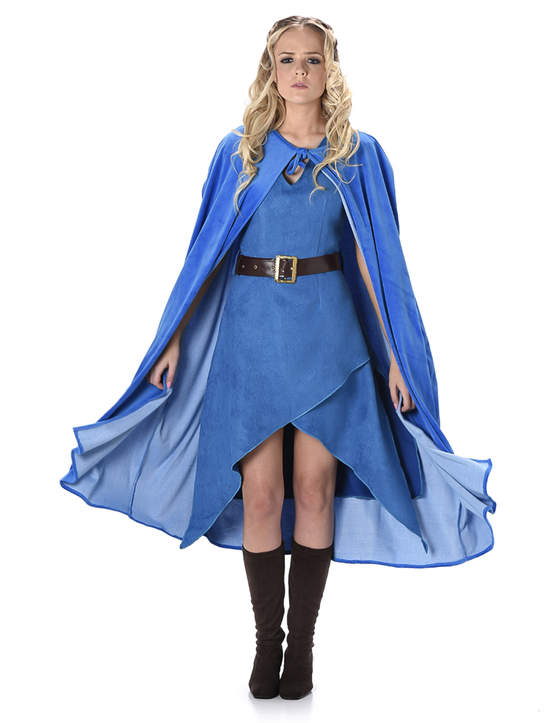 Drachenmutter-Damenkostüm Fantasy-Kostüm blau