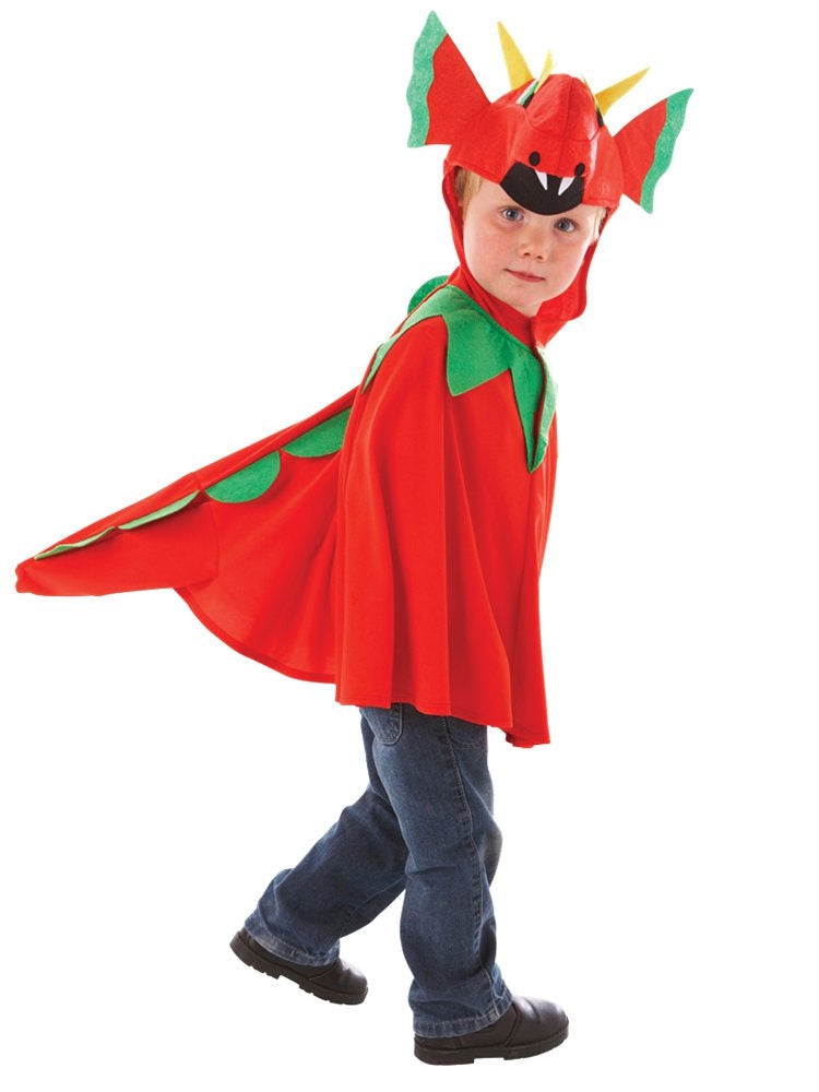 Freundlicher Drache Kinderkostüm - Kinder 3-7 Jahre rot | Karneval & Fasching | Kostüme.com