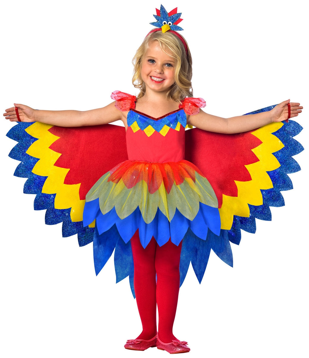 Zauberhaftes Papagei Kostüm für Kinder - Kinder 7-8 Jahre bunt | Karneval & Fasching | Kostüme.com