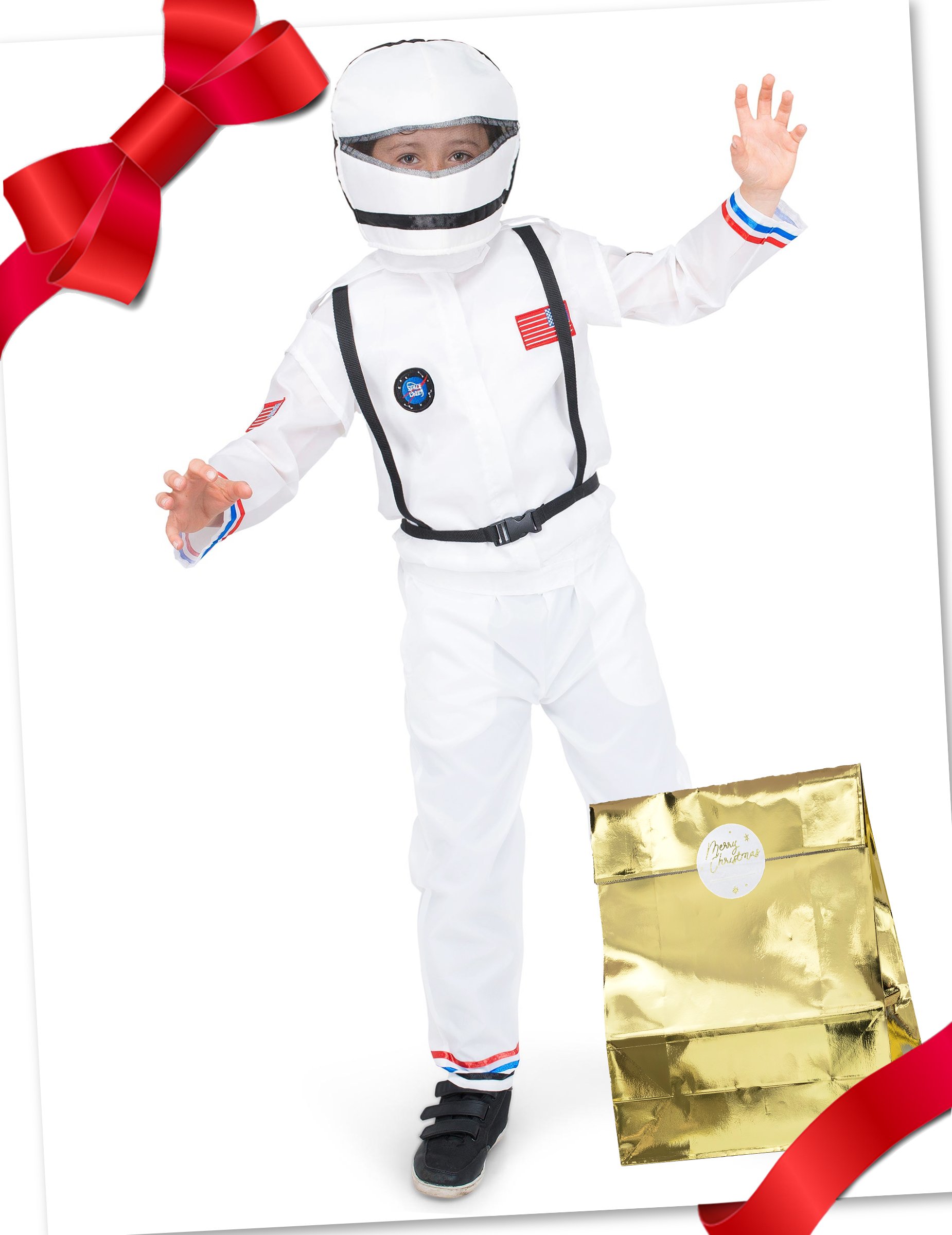 Astronauten-Geschenkbox für Kinder bunt