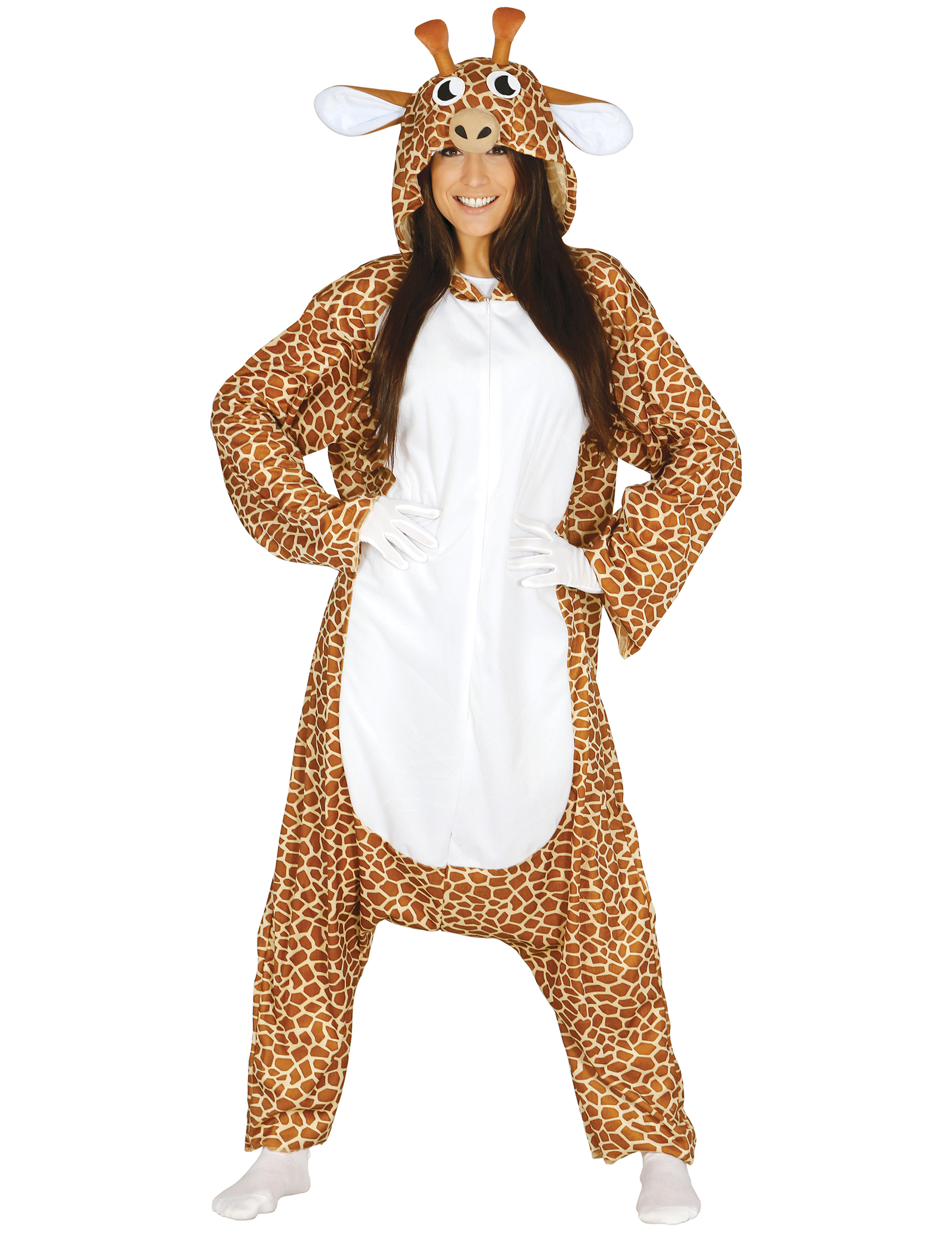 Giraffen-Kostüm Tierkostüm braun-weiss