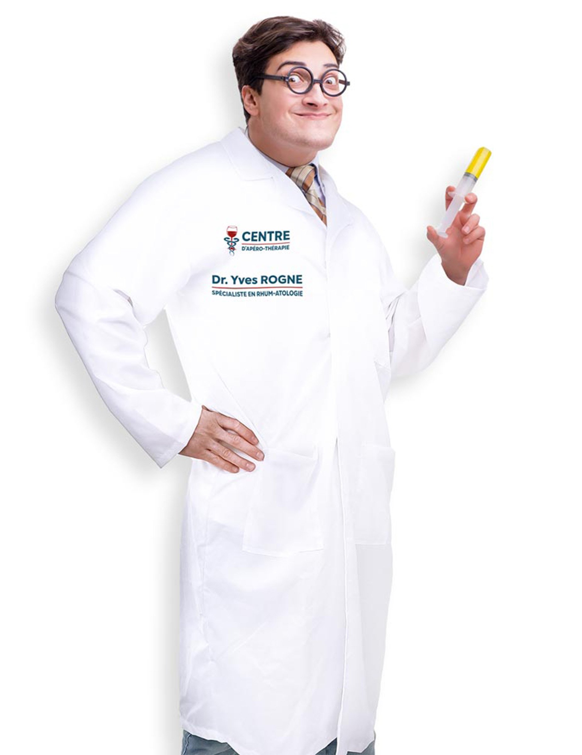 Arztkostüm Kostüm Herren witziger Doktor weiß