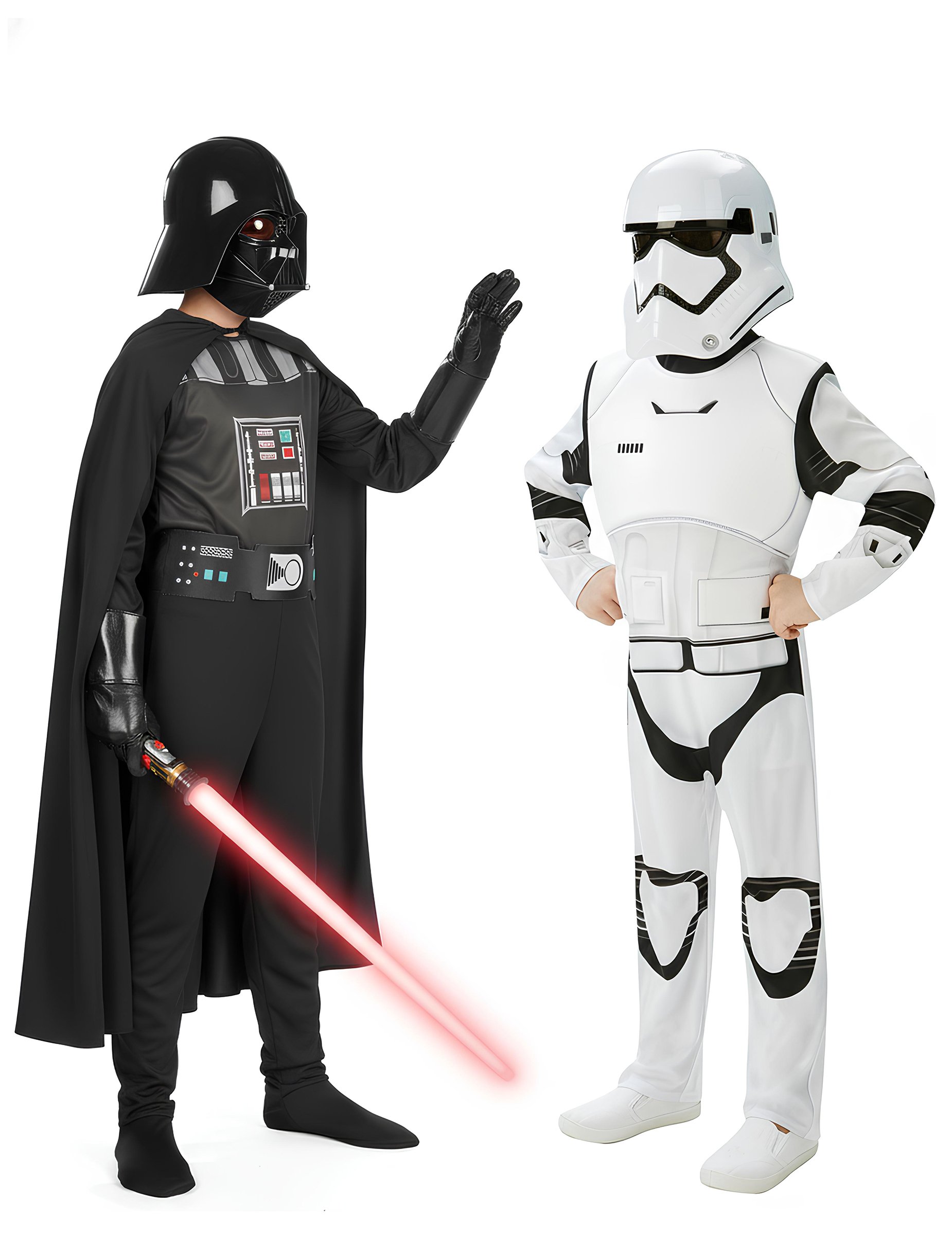 Star Wars Stormtrooper und Darth Vader Kinderpaarkostüm